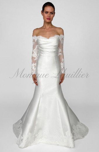 Bliss by Monique Lhuillier BL26104 by Bliss Monique Lhuillier #1 Silk White thumbnail