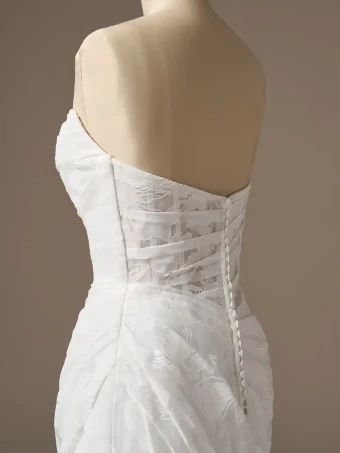 Rebecca Ingram Kendall #1 All Ivory (gown with Ivory Illusion) thumbnail