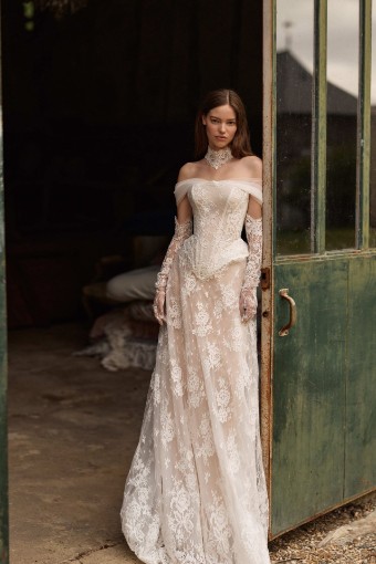 Milla by Lorenzo Rossi Virelle Skirt by Milla Nova #0 default Ivory/Nude thumbnail