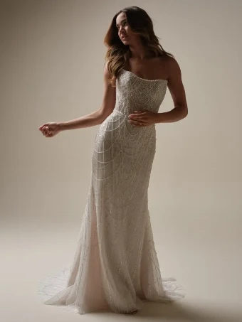 Sottero and Midgley Constance #1 Ivory/Silver Accent/Soft Nude thumbnail
