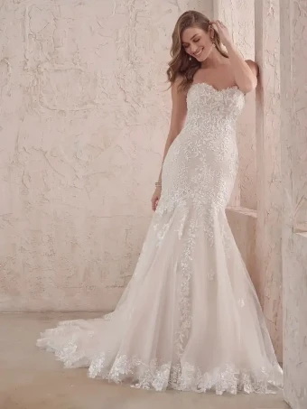 Maggie Sottero Lennon #6 Ivory/Pewter Accent thumbnail