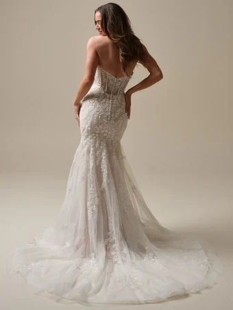Maggie Sottero Benjie #2 Ivory over Blush (with natural illusion) thumbnail