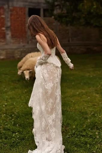 Milla by Lorenzo Rossi Virelle Corset (Half Moon Neckline) #2 default Ivory thumbnail