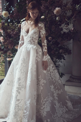 Monique Lhuillier Maeve #1 default Silk White thumbnail