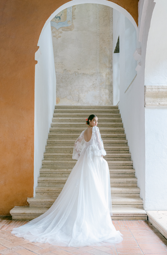 Monique Lhuillier Valentina #1 default Silk White thumbnail