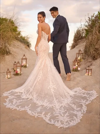 Maggie Sottero Benjie #1 All Ivory (with ivory illusion) thumbnail