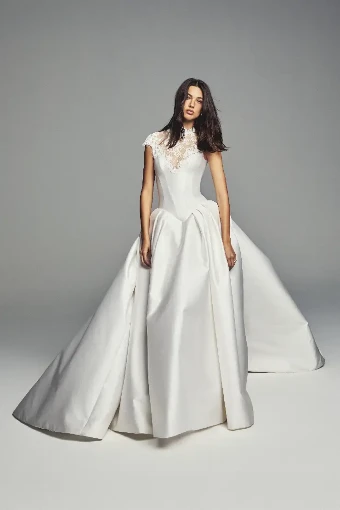 Monique Lhuillier Spencer #0 default Silk White thumbnail
