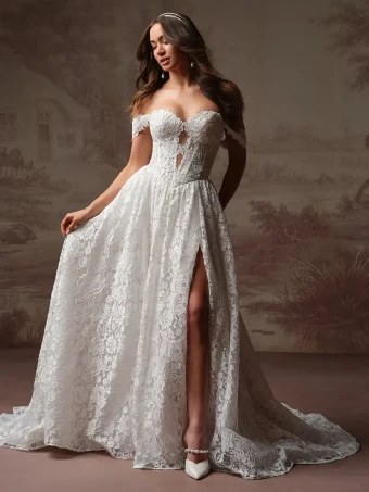 Rebecca Ingram Narelle #2 All Ivory (with ivory illusion) thumbnail