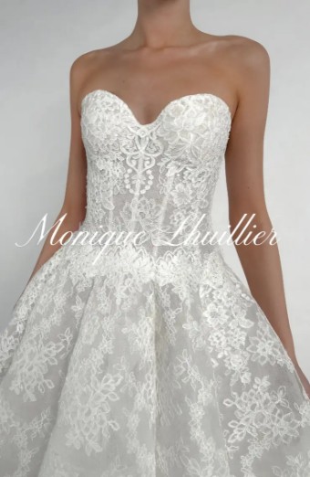 Monique Lhuillier Vittoria by Monique Lhuillier #3 Silk White thumbnail