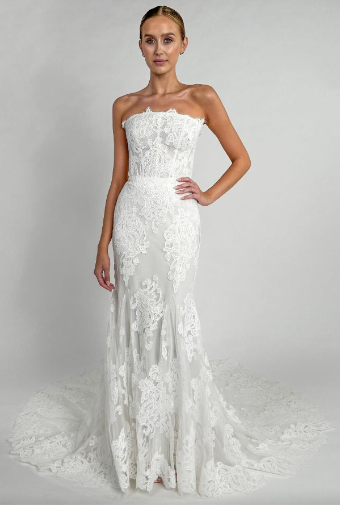 Monique Lhuillier Lucky by Monique Lhuillier #0 default Silk White thumbnail