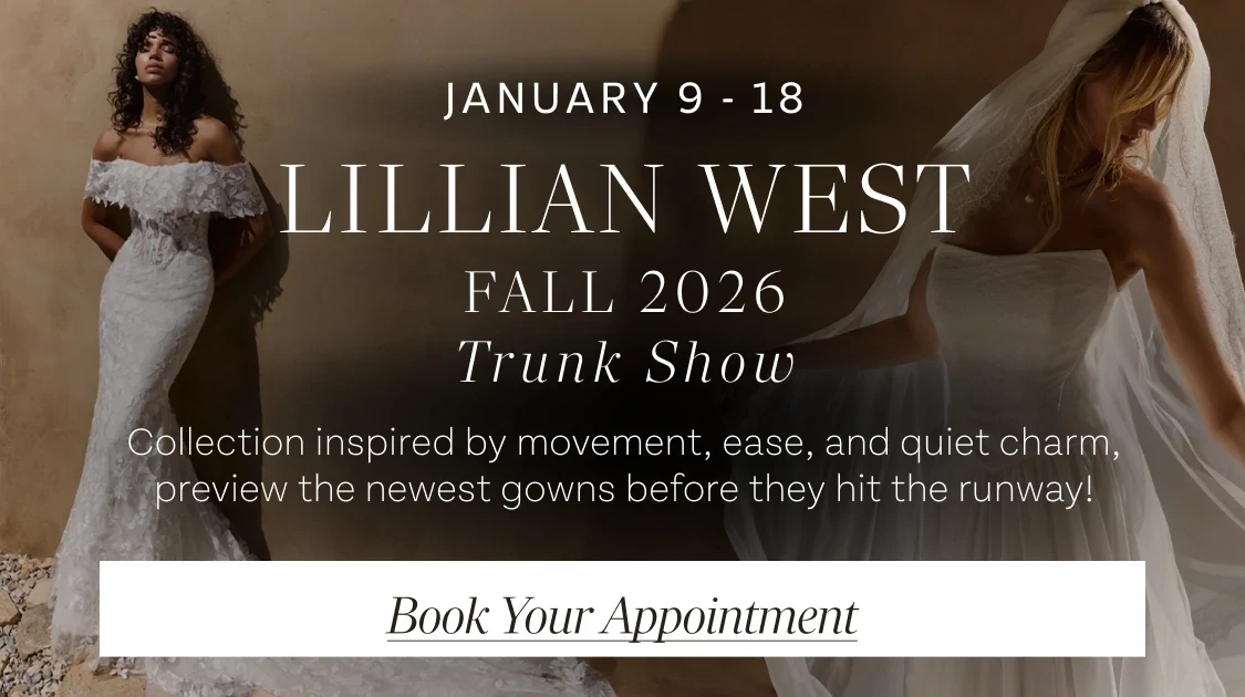 Lillian West Fall 2026 Trunk Show Mobile Banner